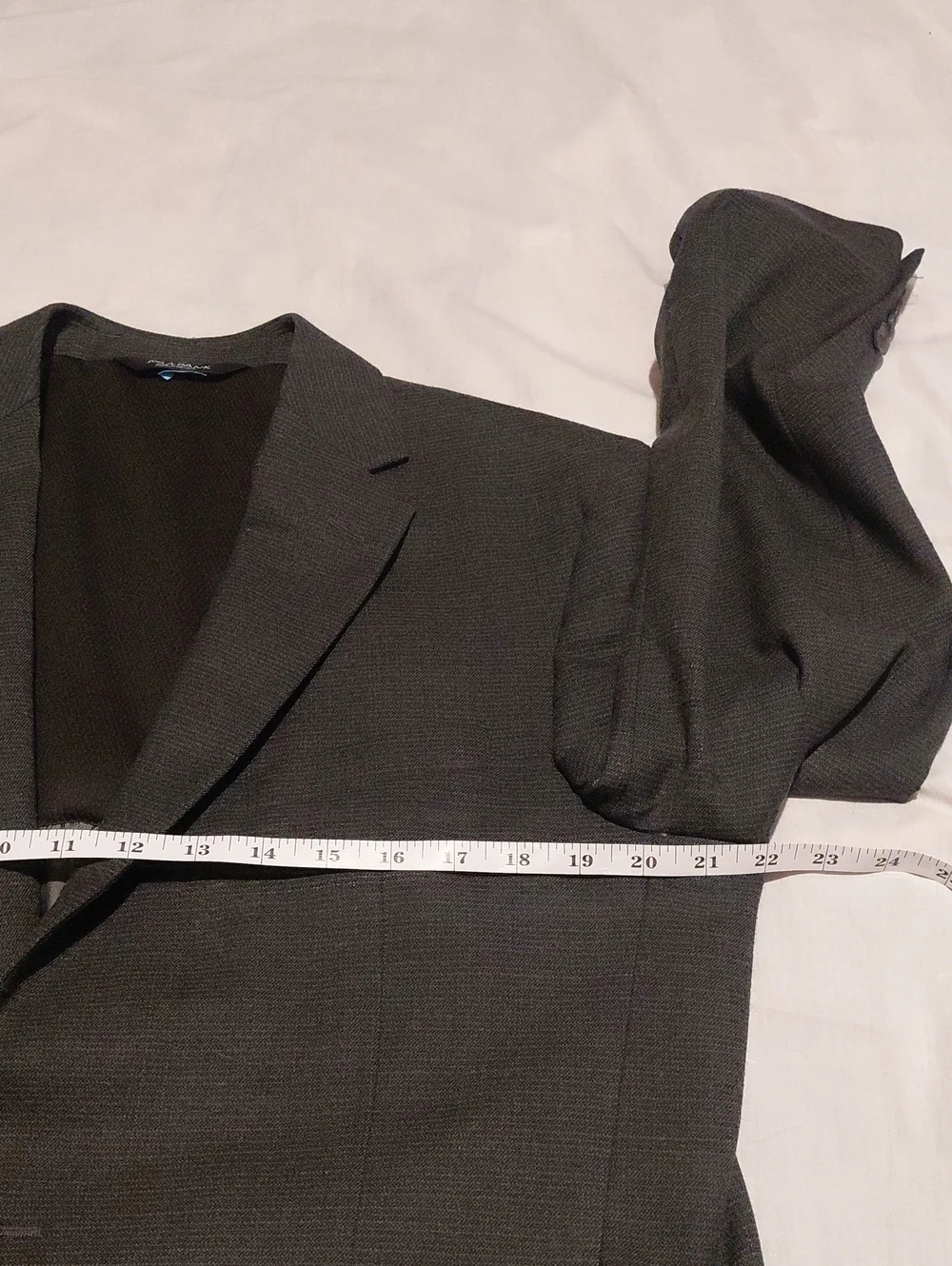 Jos. A. Bank Men's Charcoal Gray Two-Button Sport Coat 43R Slim Fit Wool Blend